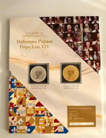 Herdenkingsuitgifte Habemus Papam Pope Leo XIV beschikbaar voor biedingen