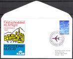 1e KLM vlucht Muscat Oman 1981, Postzegels en Munten, Verzenden, Envelop