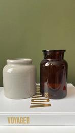 Twee franse potjes, Ophalen, Overige kleuren, Minder dan 50 cm, Glas