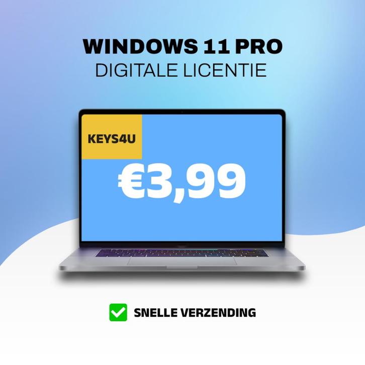Windows 11 Pro Key Licentie Code - Direct Geleverd, Computers en Software, Besturingssoftware, Nieuw, Windows, Verzenden