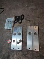 Vintage Deurbeslag Set, Ophalen, Gebruikt, IJzer, Slot