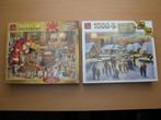 Twee puzzels, elk 1000 stukjes.   Ruilen is ook mogelijk., Hobby en Vrije tijd, Ophalen of Verzenden, 500 t/m 1500 stukjes, Zo goed als nieuw