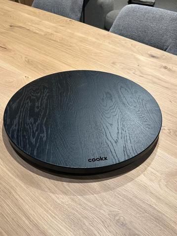 Draaiplateau / borrelplank - Maat M (50cm) Eik Zwart beschikbaar voor biedingen