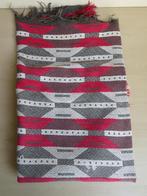 Vintage rood-wit-grijs katoenen tafelkleedje, jaren '50/'60, Verzamelen, Retro, Ophalen of Verzenden, Huis en Inrichting