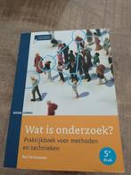 Nel Verhoeven - Wat is onderzoek?, Sociale wetenschap, Ophalen of Verzenden, Zo goed als nieuw, Nel Verhoeven