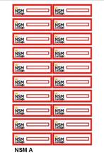 NSM JUKEBOXEN, logo titelkaartjes voor 454 RPM boxen, Verzamelen, Ophalen of Verzenden, Nieuw, 1950 tot 1960, Overige merken