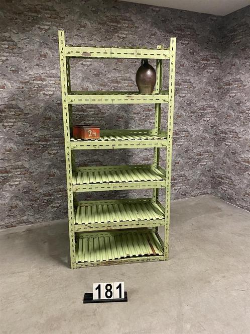 Industriële retro vintage rek/stellingkast nr.181, Huis en Inrichting, Kasten | Stellingkasten, Zo goed als nieuw, Ophalen of Verzenden