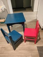 Tafel met stoelen voor kinderen - gratis, Kinderen en Baby's, Kinderkamer | Tafels en Stoelen, Ophalen, Zo goed als nieuw, Stoel(en)