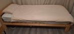 Ikea houten bed 90x200 + matras (zo goed als nieuw), Ophalen, 90 cm, Eenpersoons, Bruin