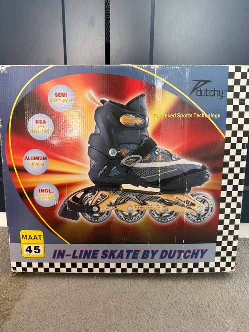 Dutchy In-line Skates Maat 45, Sport en Fitness, Skeelers, Gebruikt, Inline skates 4 wielen, Overige merken, Heren, Ophalen