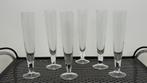 6 x vintage hoge glazen champagne flutes, Ophalen, ., Overige typen, Zo goed als nieuw