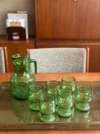 Vintage Fidenza Italy glazen en waterkan, Ophalen of Verzenden