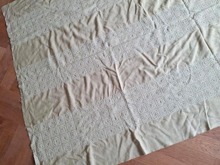 geborduurde katoenen gordijnstof, Huis en Inrichting, Woonaccessoires | Plaids en Woondekens, Nieuw, Ophalen of Verzenden