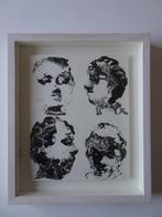 Paul Smulders - 4 Koppen - litho, Antiek en Kunst, Ophalen of Verzenden