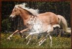 Leuke puzzel Haflinger met veulen paard 100st, Ophalen of Verzenden, Minder dan 500 stukjes, Zo goed als nieuw, Legpuzzel