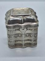 Antiek Zilveren Lodereindoosje, Circa 1870, Ophalen of Verzenden