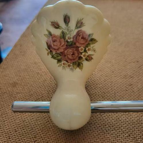Handdoekrek, met bloemen houder., Verzamelen, Retro, Huis en Inrichting, Ophalen of Verzenden