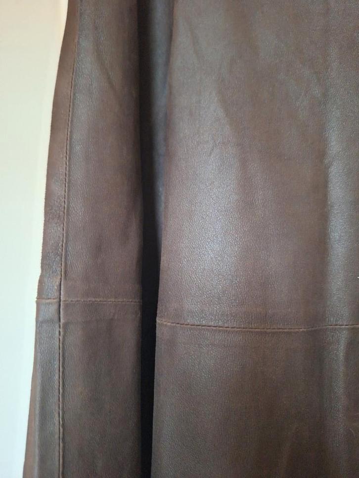 Leren MAX MARA Weekend rok, bruin, maat 40, Kleding | Dames, Rokken, Zo goed als nieuw, Maat 38/40 (M), Bruin, Onder de knie, Ophalen of Verzenden