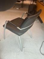 Zwarte Sitland kamerstoelen (4 stuk ), Huis en Inrichting, Ophalen, Zwart, Leer, Zo goed als nieuw