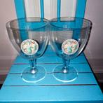Hoegaarden De Verboden Vrucht bierglazen bokaal set van 2, Ophalen, Zo goed als nieuw, Glas of Glazen, Overige merken