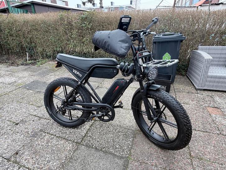 Fatbike Ouxi8Pro 24inch-Dubbele 2Accu+oplader+slot+alarm+bon, Fietsen en Brommers, Elektrische fietsen, Gebruikt, Overige merken