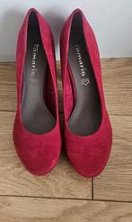 Tamaris rode pumps, Kleding | Dames, Tamaris, Pumps, Ophalen of Verzenden, Zo goed als nieuw