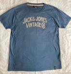 Blauw Jack&Jones t-shirt, vintage look (mt XL), Blauw, Maat 56/58 (XL), Ophalen of Verzenden, Zo goed als nieuw