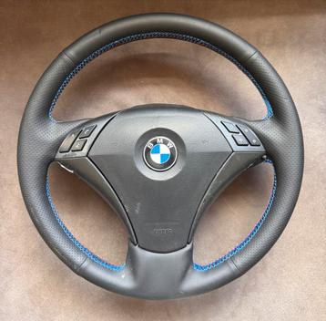 BMW Sport Stuurwiel - 2004 - Blauwe Stiksels beschikbaar voor biedingen