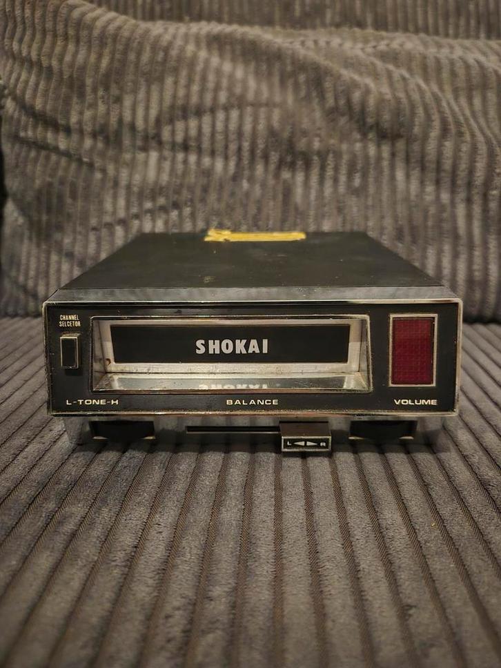 Shokai 707 8-Track Autoradio - Vintage Auto Stereo, Auto diversen, Autoradio's, Gebruikt, Ophalen of Verzenden