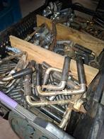 Oude bouwmaterialen: muurankers, deurkrukken, raambeslag, Ophalen, Gebruikt, Koper of Messing, Klink of Kruk