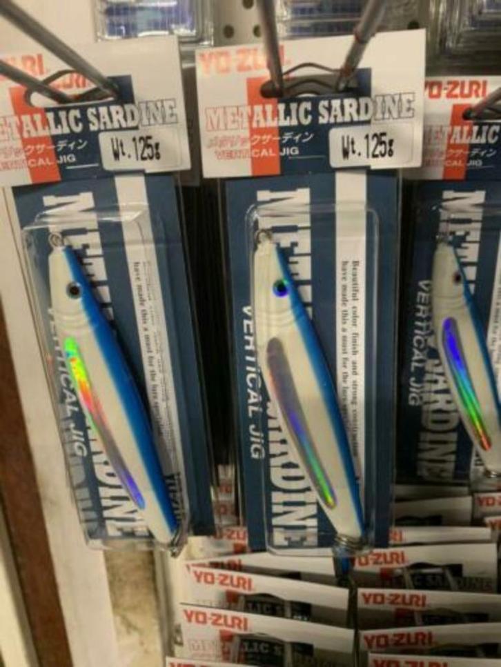 Yo zuri metallic sardine pilkers 80-100 en 125 gram,nieuw, Watersport en Boten, Hengelsport | Zeevissen, Nieuw, Overige typen