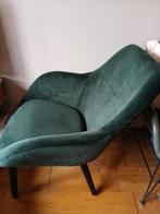 Mooi  groen  VELVET   stoeltje, Minder dan 75 cm, Ophalen of Verzenden, Zo goed als nieuw, Stof