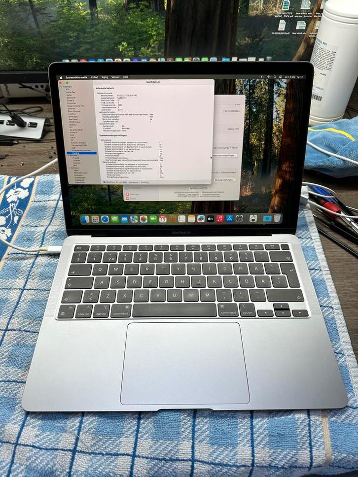 MacBook Air 13” M1 (2020) 8GB, 256gb SSD, Computers en Software, Apple Macbooks, Zo goed als nieuw, MacBook Air, 13 inch, 2 tot 3 Ghz