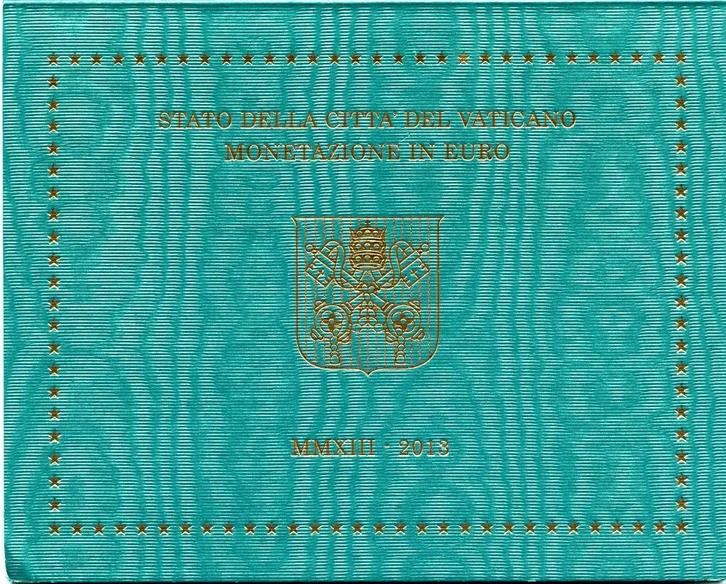 BU set Vaticaan 2013 Blister - 1 cent t/m 2 euro, Postzegels en Munten, Munten | Europa | Euromunten, Setje, Overige waardes, Vaticaanstad