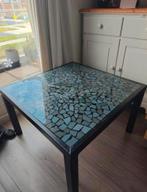 Mozaïek tafel metaal, Tuin en Terras, Ophalen, Gebruikt, Rechthoekig, Metaal