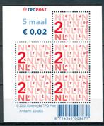 Ned. NVPH V2034b vel bijplakzegels TPGPost met I-fosfor 2002, Postzegels en Munten, Postzegels | Nederland, Ophalen of Verzenden