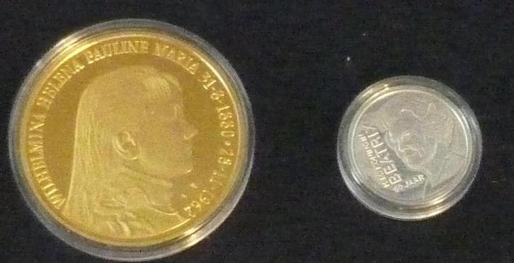 2 penningen koninklijk huis, Postzegels en Munten, Penningen en Medailles, Overige materialen, Nederland, Verzenden