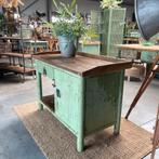 Oude werkbank, dressoir, toonbank, industrieel meubel, Ophalen