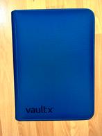 VAULTX 9 POCKET BINDER MAP ZIPPED - BLAUW, Verzenden, Zo goed als nieuw
