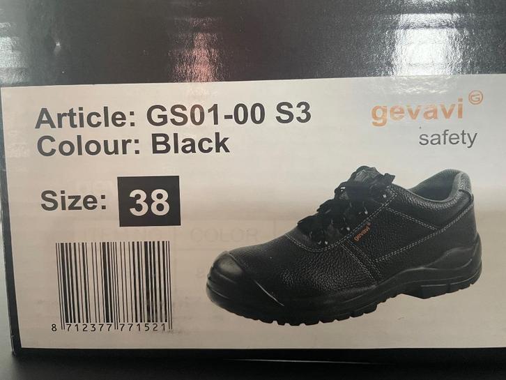 Gevani veiligheidschoenen, Doe-het-zelf en Verbouw, Veiligheidskleding, Zo goed als nieuw, Ophalen