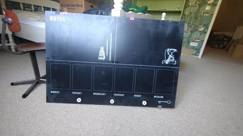 IKEA MÅLARNA krijtbord / weekplanner – zwart, Huis en Inrichting, Woonaccessoires | Wanddecoraties, Gebruikt, Ophalen