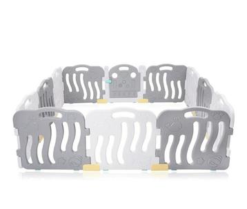 Playpen, Grondbox wit, grijs 196 x 196 x 60 cm beschikbaar voor biedingen