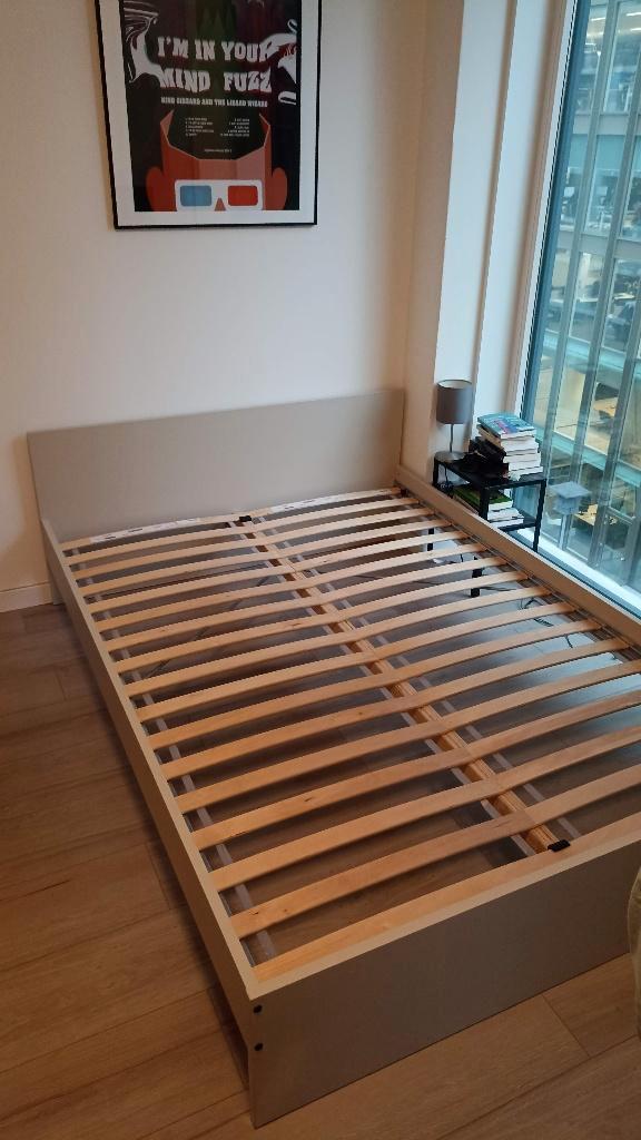 IKEA bed 140x200 incl. lattenbodem – matras gratis (Utrecht), Huis en Inrichting, Slaapkamer | Bedden, Gebruikt, Tweepersoons