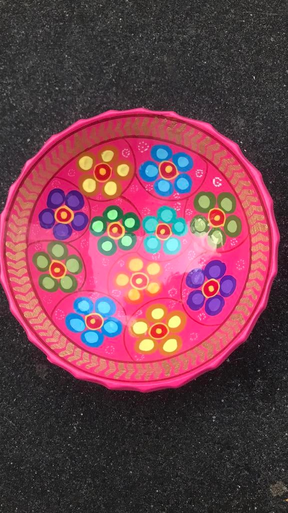 Mexicaans aardewerk schaal, Ophalen of Verzenden, Zo goed als nieuw, Rond, Steen of Aardewerk