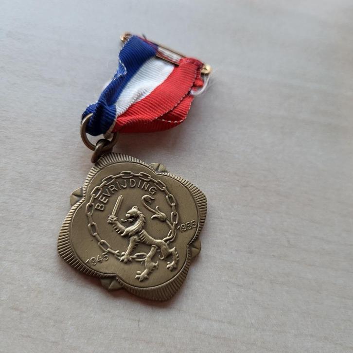 Bevrijding 10 jaar 1955 Rotterdam medaille, Postzegels en Munten, Penningen en Medailles, Overige materialen, Ophalen of Verzenden