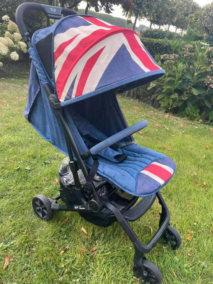 Easywalker Mini XS vliegtuig handbagage Union Jack, Kinderen en Baby's, Buggy's, Gebruikt, Overige merken, Regenhoes, Ophalen