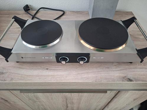 Kitchenbrothers dubbele elektrische kookplaat, Witgoed en Apparatuur, Kookplaten, Nieuw, Vrijstaand, Elektrisch, 3 kookzones of minder
