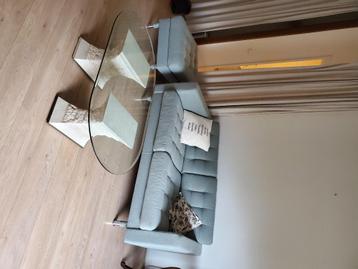 Salontafel glas en steen beschikbaar voor biedingen
