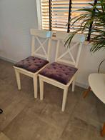 2 mooie landelijke stoelen (Ikea Ingolf), Huis en Inrichting, Stoelen, Ophalen, Zo goed als nieuw, Twee