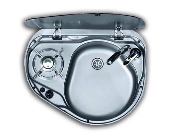 dometic 8821r kookplaat was combi NIEUW OP=OP, Caravans en Kamperen, Camper-accessoires, Nieuw, Ophalen of Verzenden